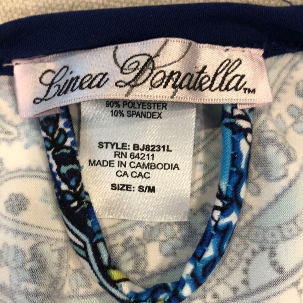 Linea Donatello Paisley Light Weight Robe S/M - Picture 4 of 9